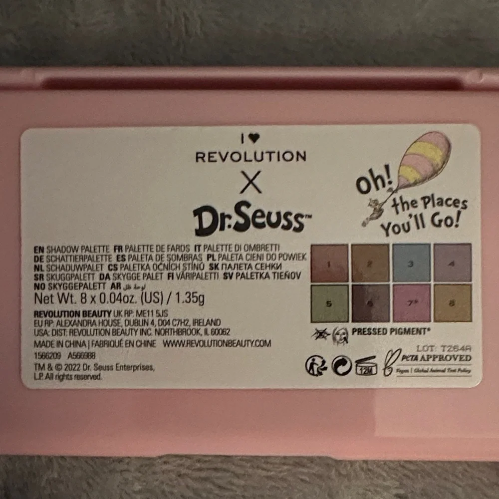 Revolution Dr. Seuss Colorful Eyeshadow Palette